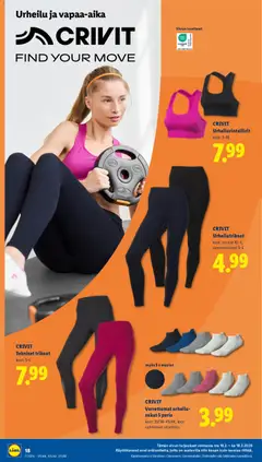 Lidl-mainoslehti voimassa 12.02.2026 alkaen | Sivu: 22 | Tuotteet: Sukat, Trikoot