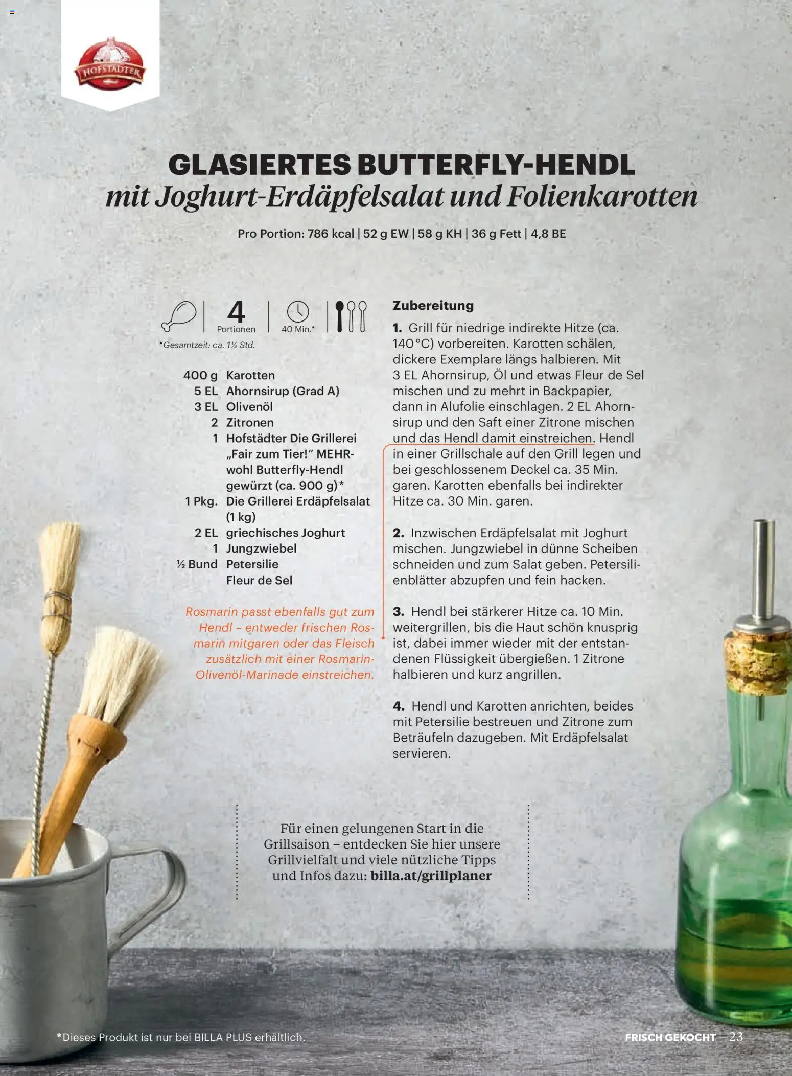 Billa Frisch Gekocht gültig ab 01.05.2026 | Seite: 23 | Produkte: Zitrone, Petersilie, Grill, Joghurt