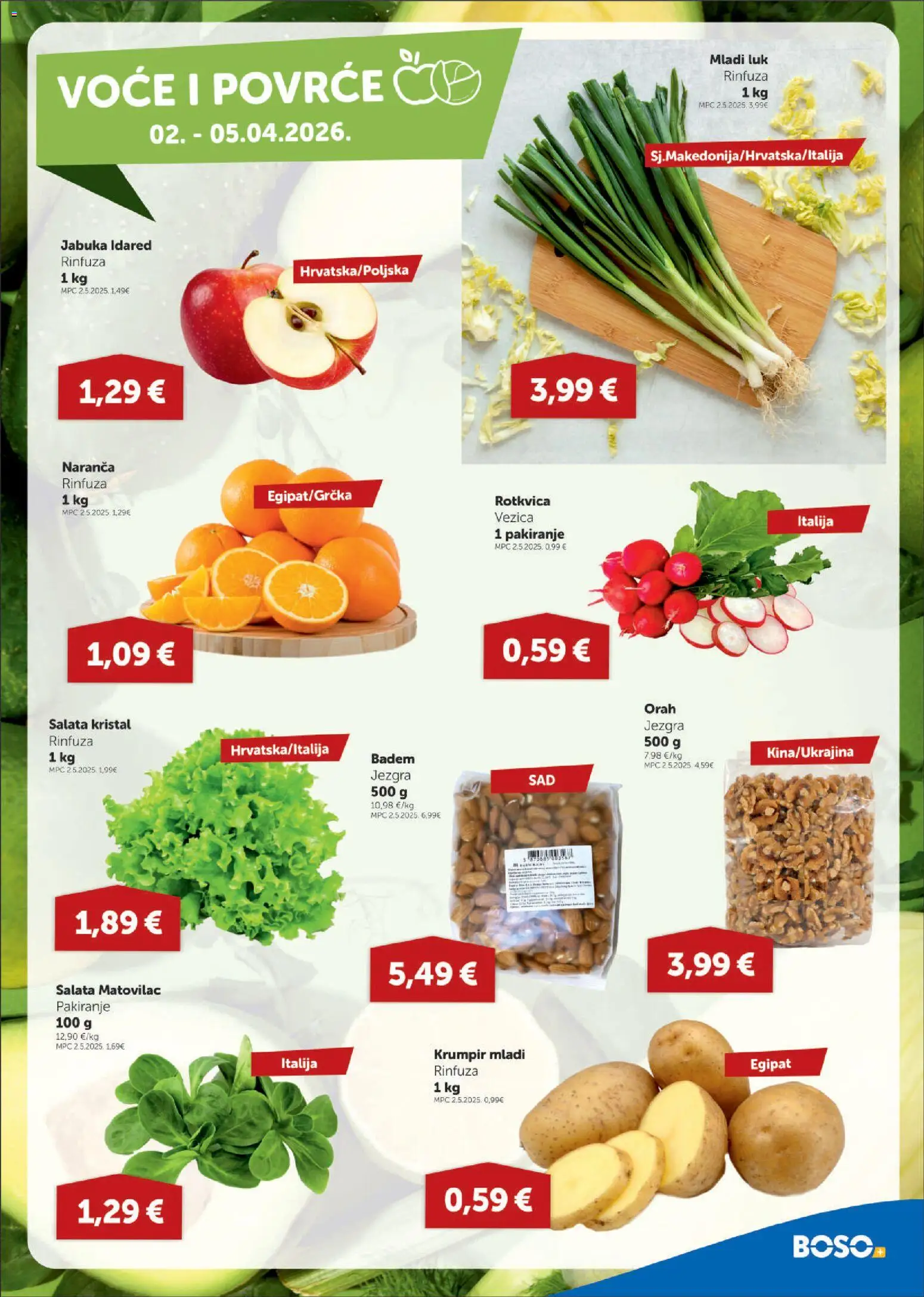 Boso katalog | vrijedi od 02.04.2026 | Stranica: 3 | Proizvodi: Krumpir, Badem, Jabuka, Orah