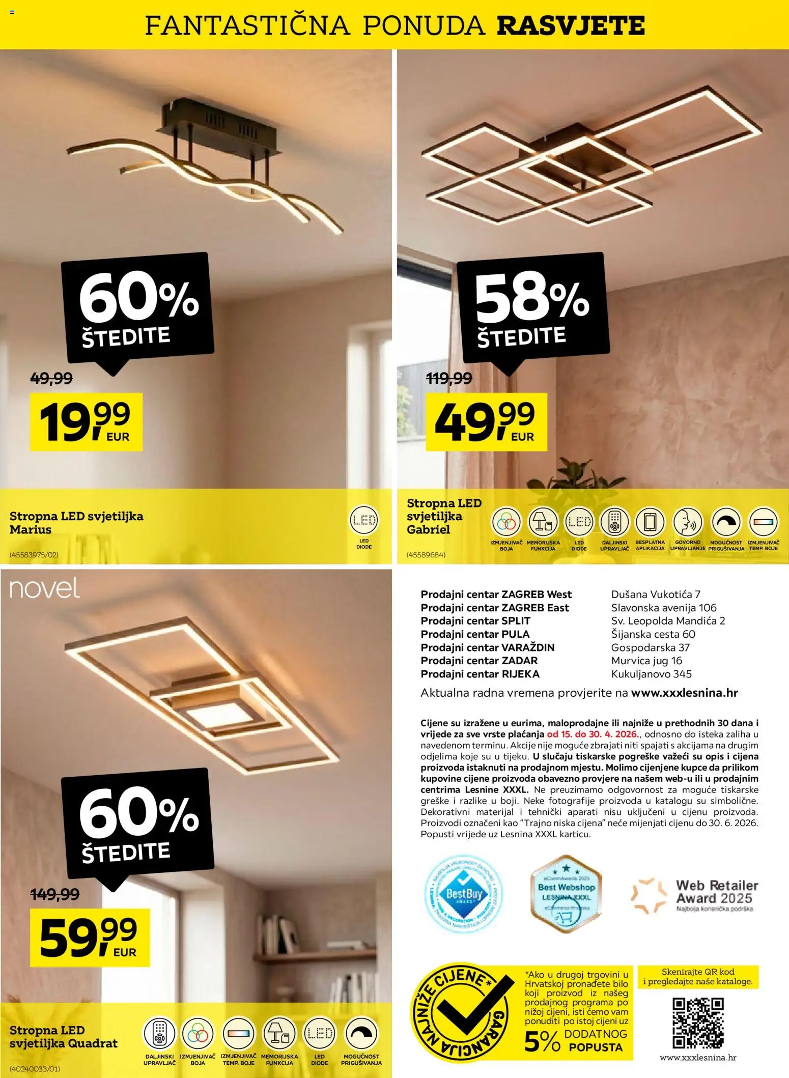 Lesnina katalog | vrijedi od 15.04.2026 | Stranica: 3 | Proizvodi: Svjetiljka