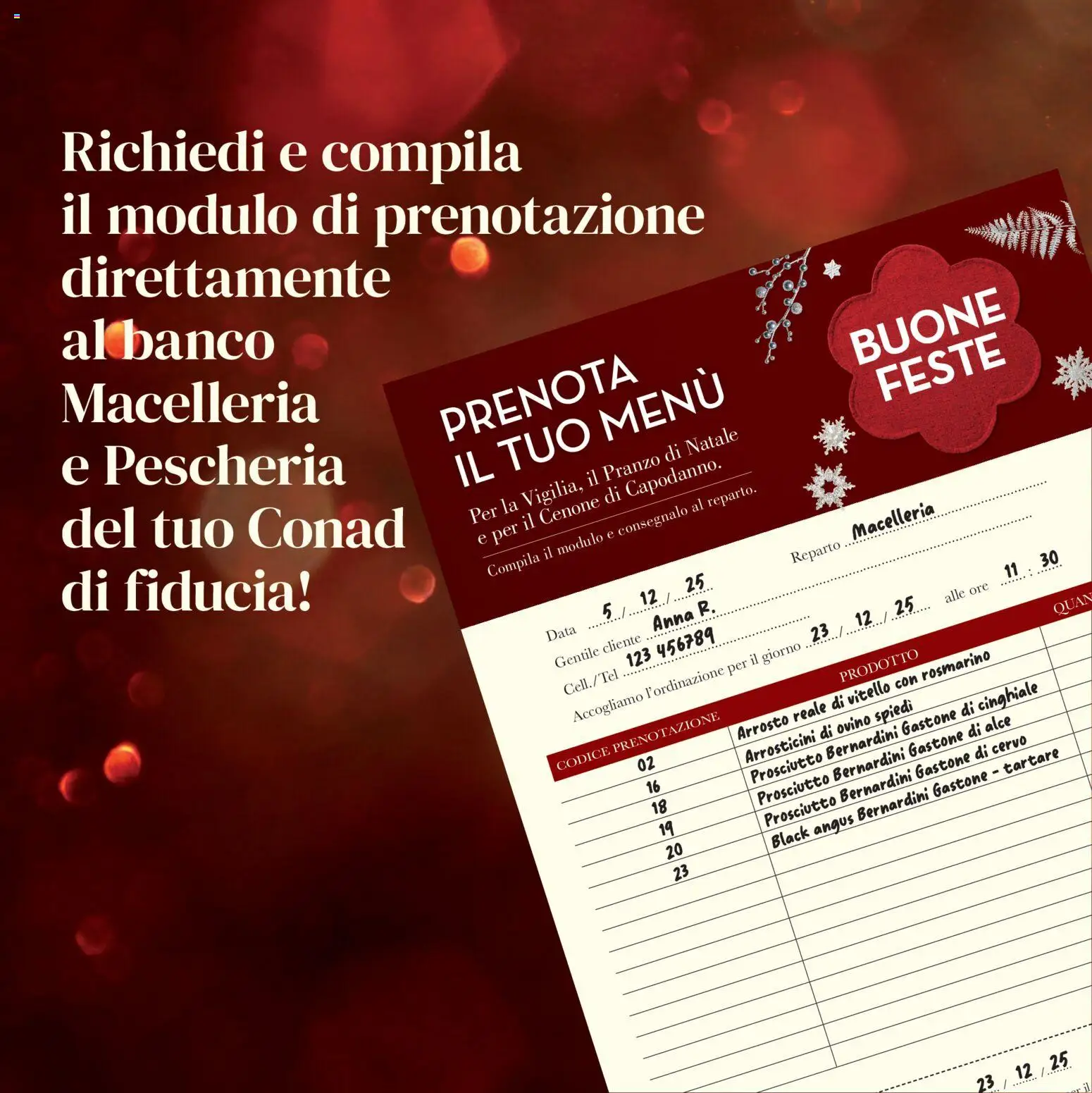 Volantino Conad del 01.12.2025 | Pagina: 35 | Prodotti: Arrosto, Prosciutto, Data, Arrosticini