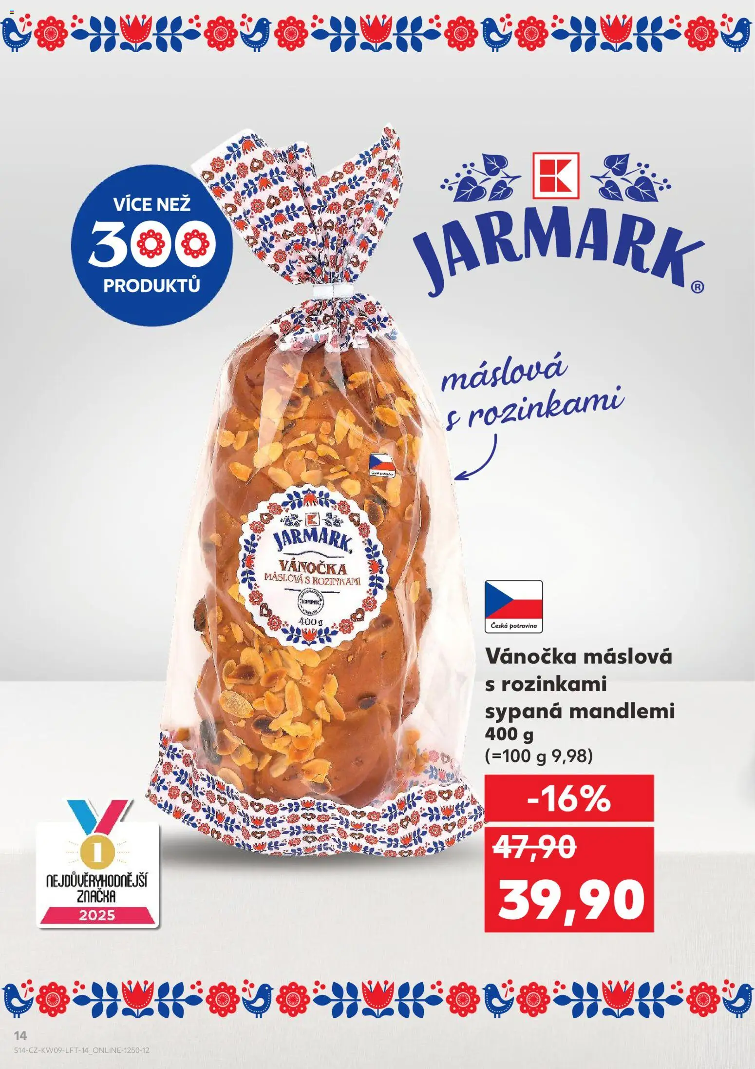 Kaufland leták - Liberec od 25.02.2026 | Strana: 14 | Produkty: Vánočka
