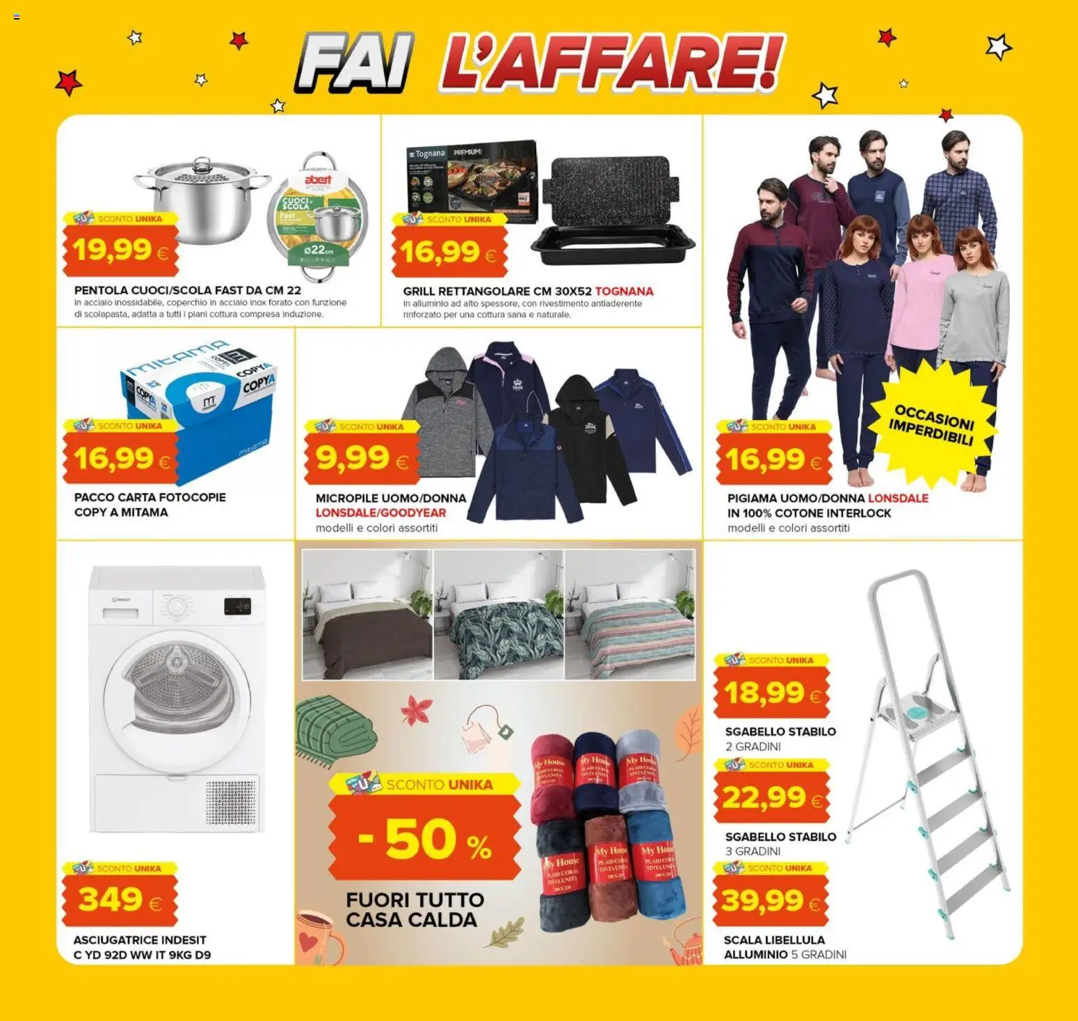 Volantino Oasi del 06.11.2025 | Pagina: 22 | Prodotti: Asciugatrice, Sgabello, Scala, Alluminio