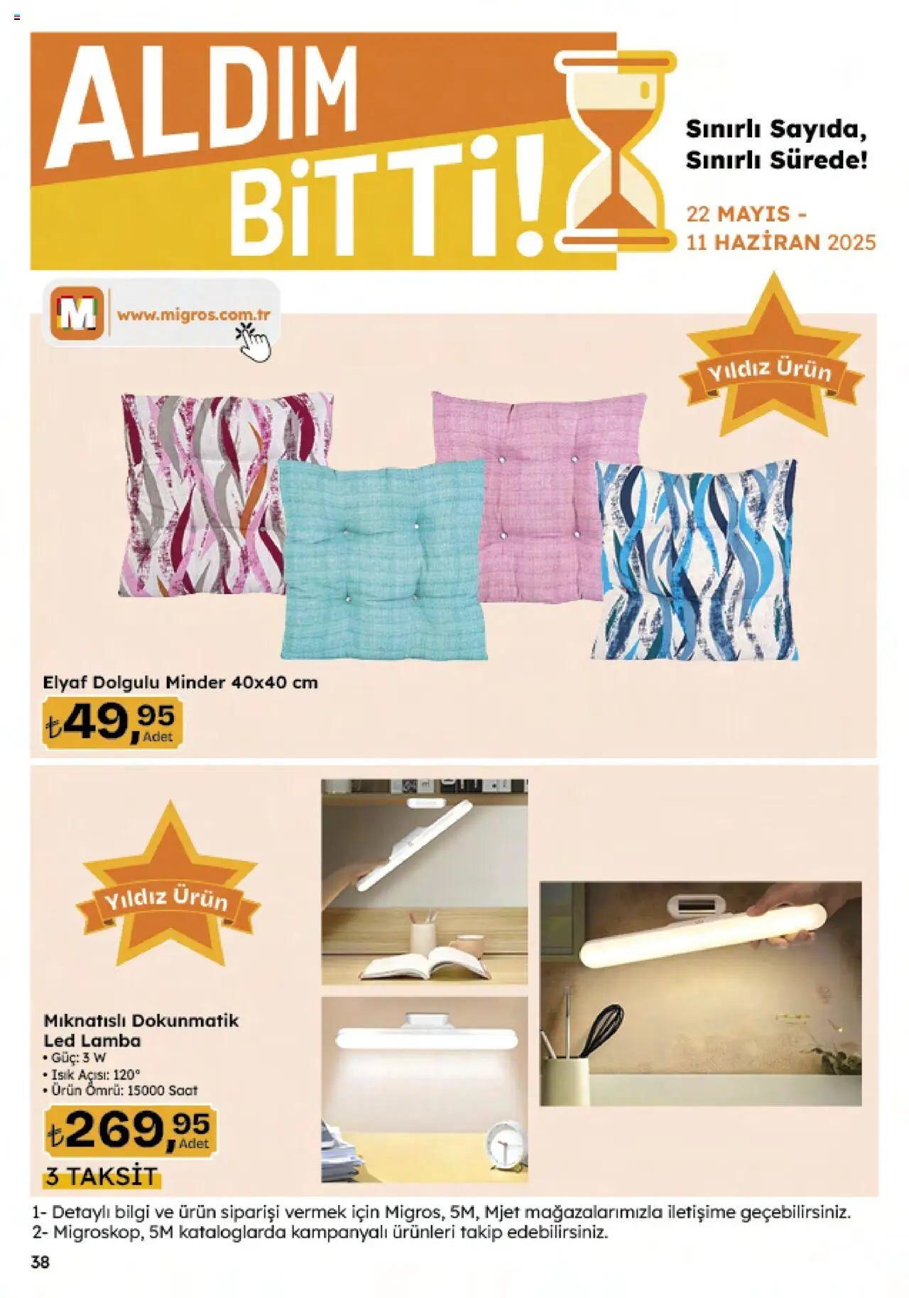 Migros Katalog - Migroskop - 22.05.2025 tarihinden itibaren geçerlidir | Sayfa: 129 | Ürünler: Led lamba, Lamba, Saat