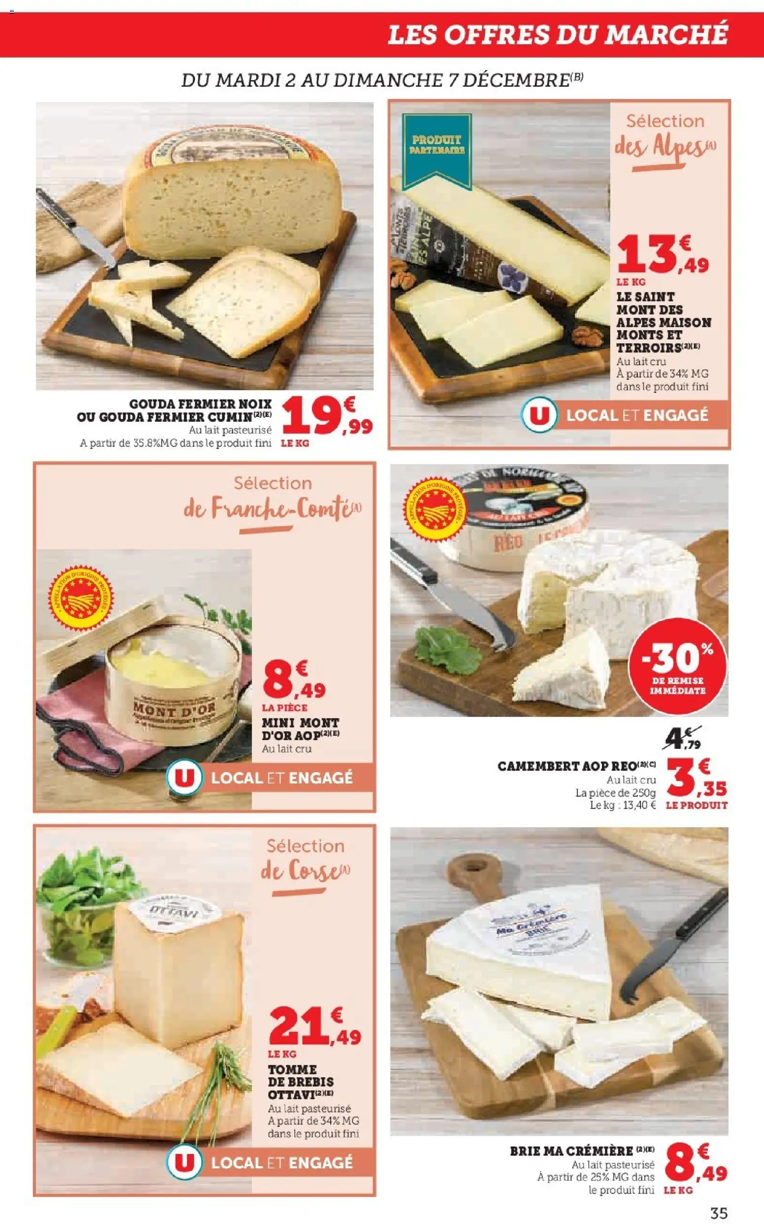 {H1} | Page: 35 | Produits: Cumin, Lait, Camembert, Noix