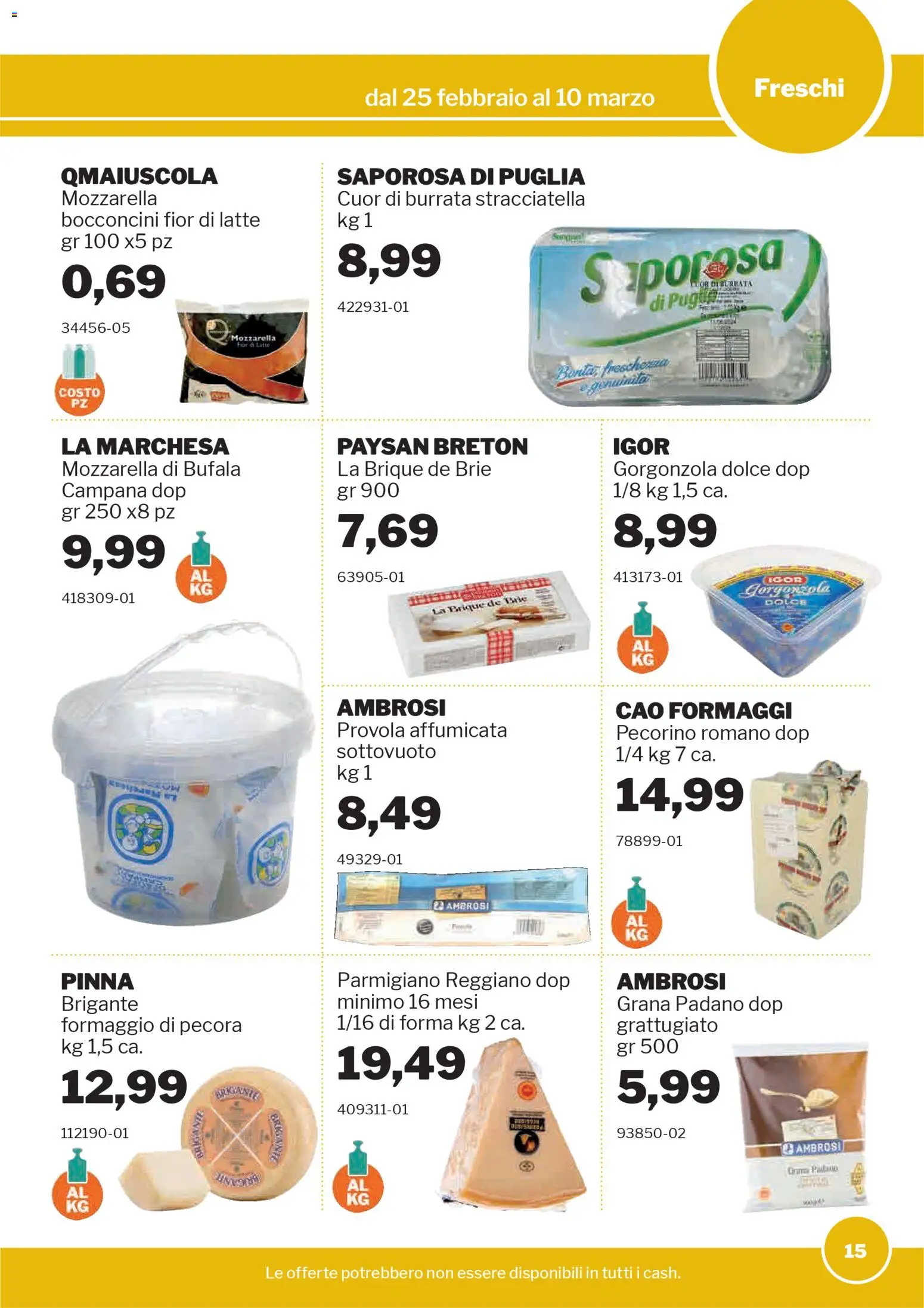 Volantino Sogegross del 25.02.2026 | Pagina: 14 | Prodotti: Latte, Formaggio, Pecorino Romano, Gorgonzola