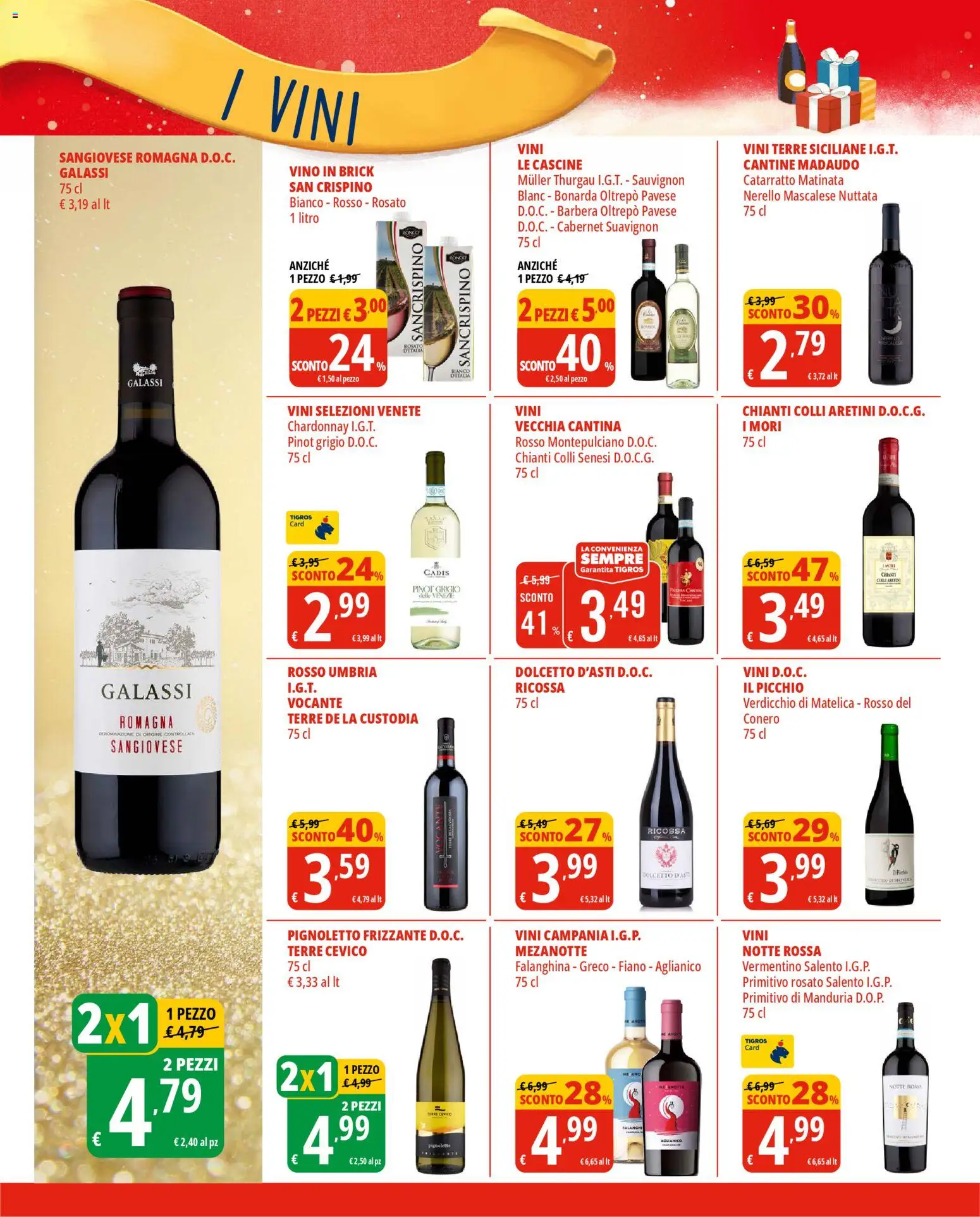 Volantino Tigros del 10.12.2025 | Pagina: 20 | Prodotti: Vino