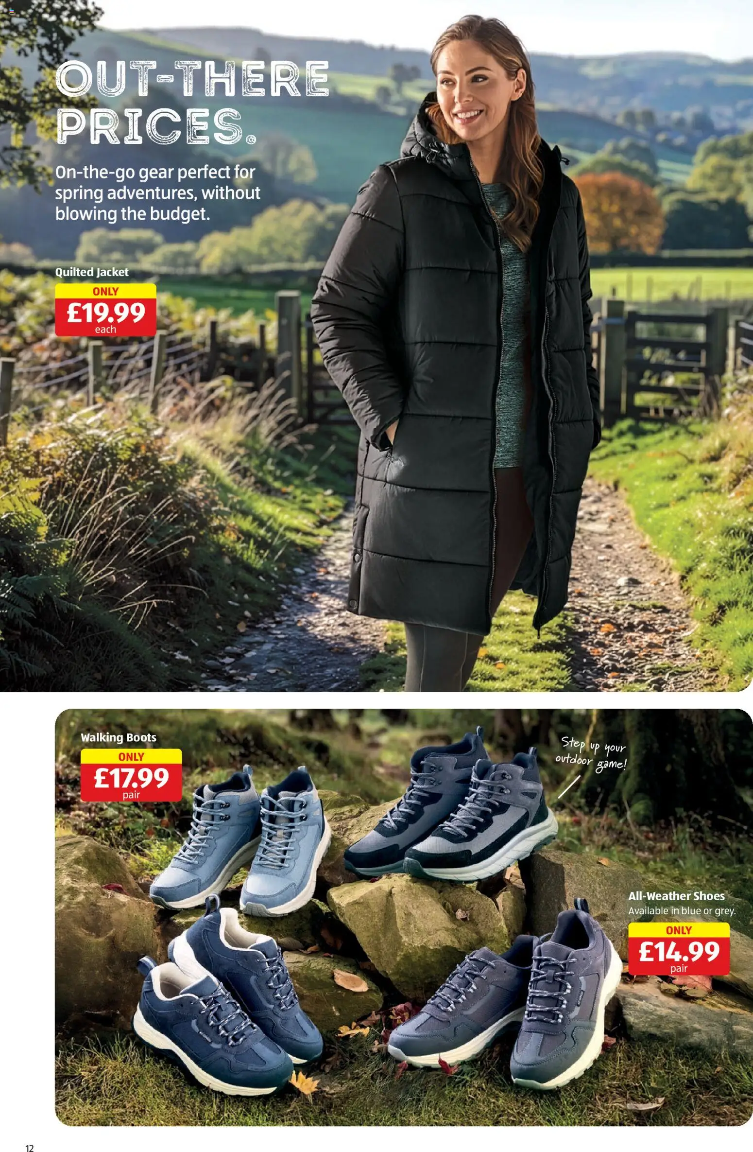 {H1} | Page: 12 | Products: Jacket, Shoes, Boots