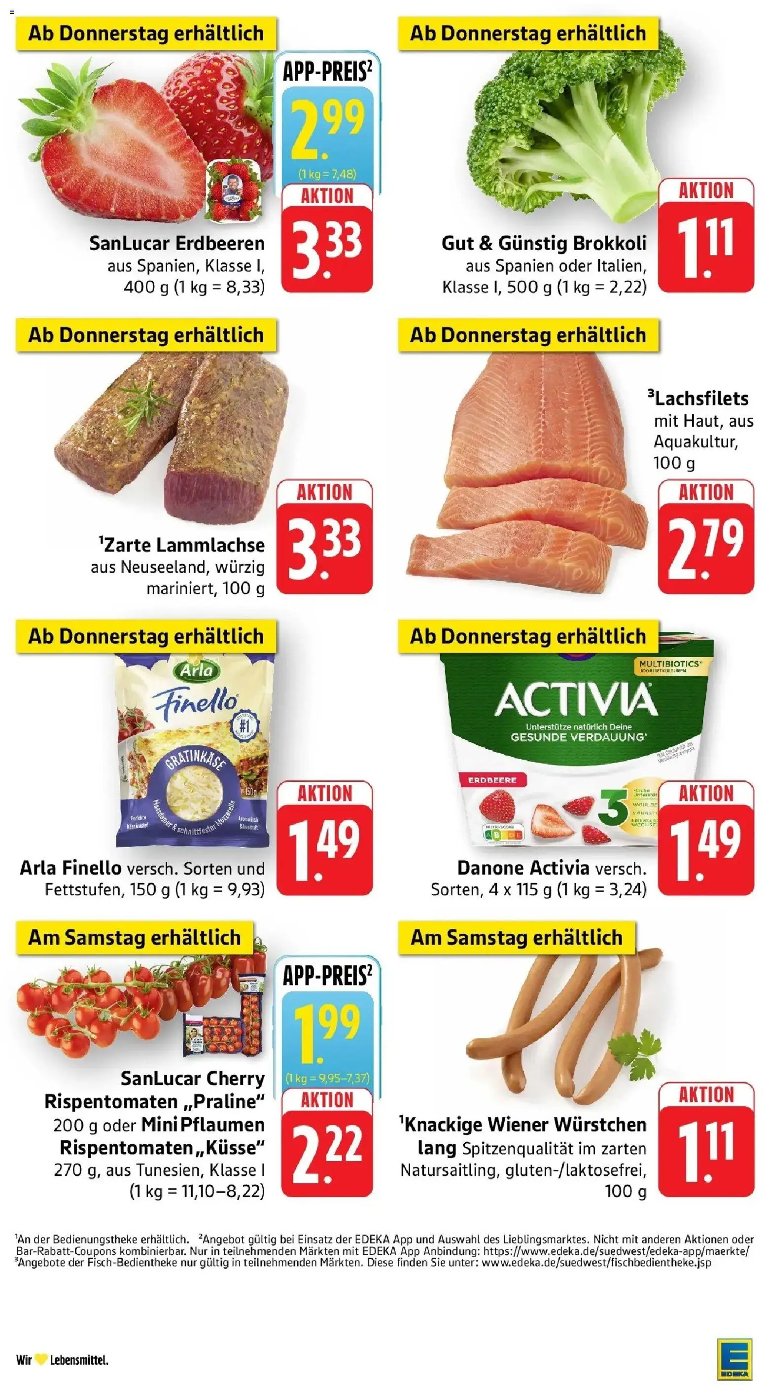 Angebote – gültig ab 16.03.2026 | Seite: 50 | Produkte: Activia, Danone activia, Brokkoli, Erdbeeren