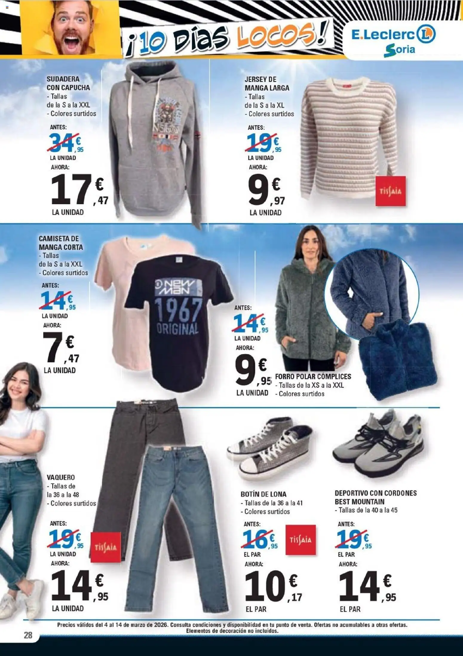 E.Leclerc Soria │ válido desde el 04.03.2026 | Página: 28 | Productos: Sudadera