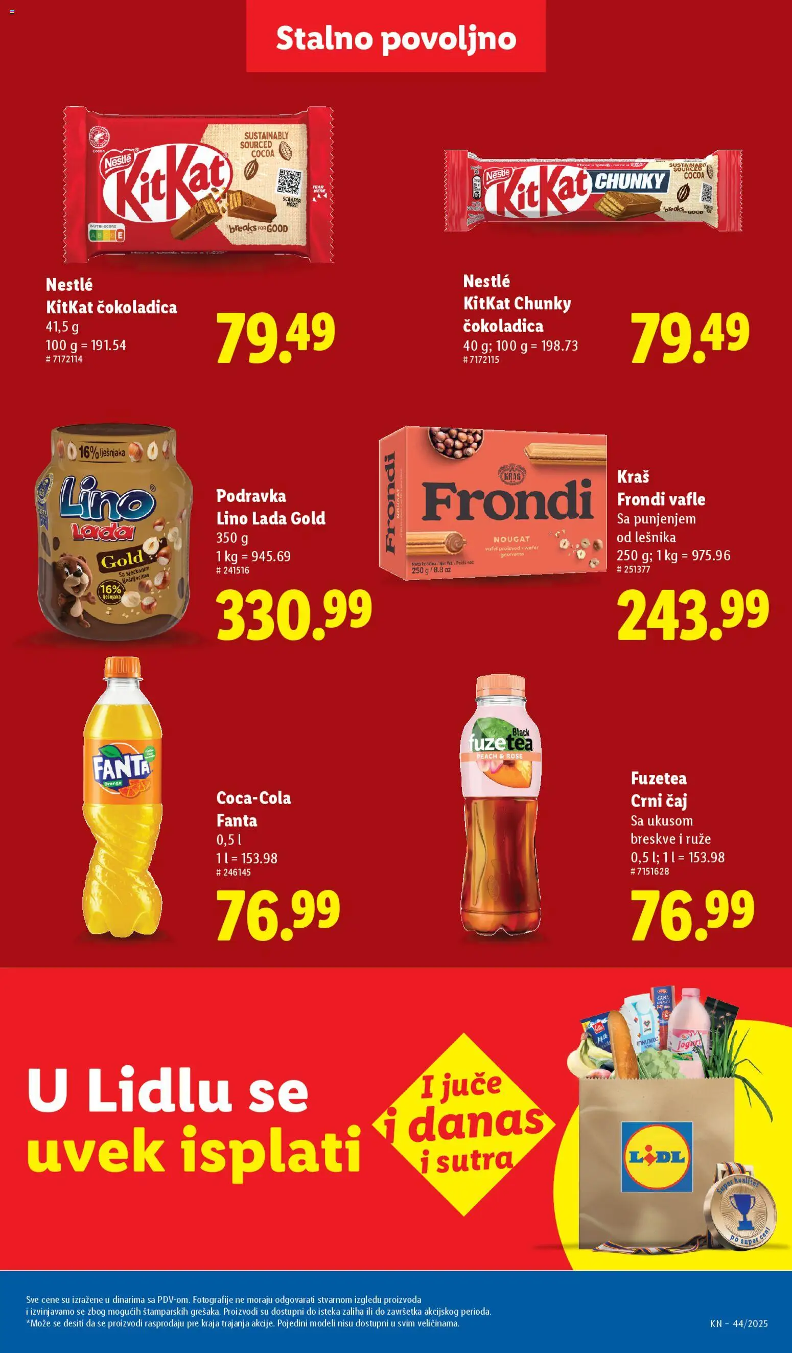 Lidl katalog - važi od 30.10.2025 | Strana: 25 | Proizvode: Podravka, Lino lada, Ruze, Čaj