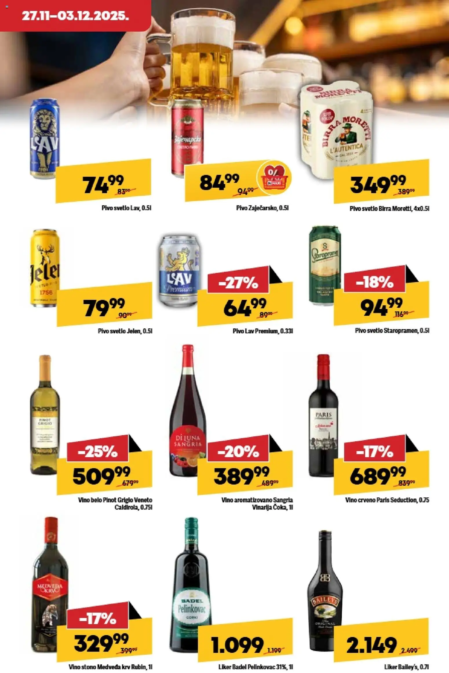 Maxi katalog - važi od 27.11.2025 | Strana: 21 | Proizvode: Liker, Baileys, Pinot grigio, Vino