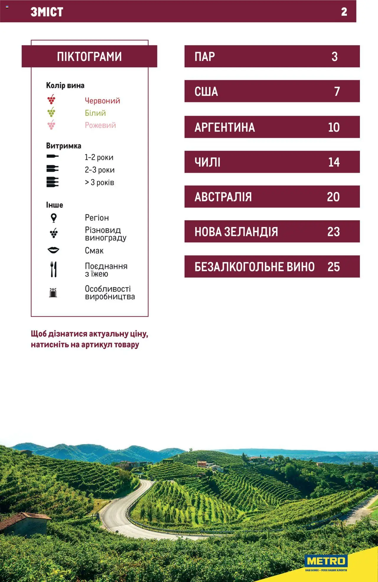 Metro Kаталог - дійснийкції з 01.07.2025 | Сторінка: 2 | Товари: Вино