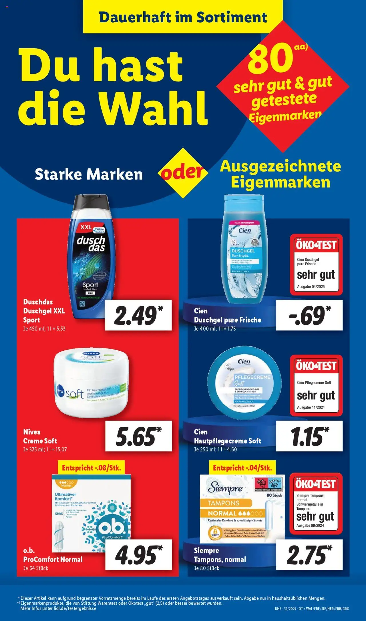 Lidl Prospekt Grimma - gültig ab dem 04.08.2025 | Seite: 57 | Produkte: Parfüm, Creme, Duschgel, Duschdas