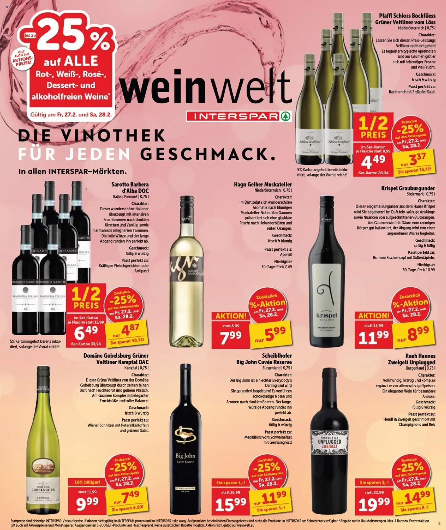 Interspar Flugblatt - Burgenland Nord gültig ab 26.02.2026 | Seite: 6 | Produkte: Duft, Wein, Reis