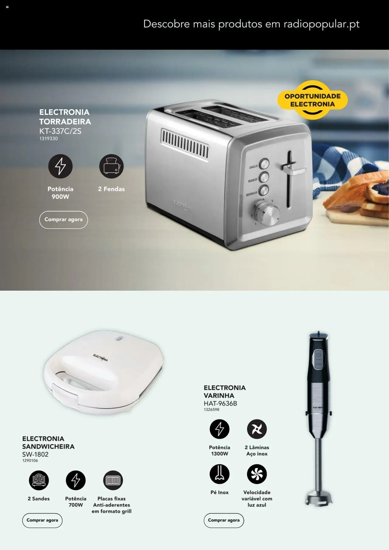 Radio Popular - Electronia Days │ válido de 29.10.2024 | Página: 13 | Produtos: Torradeira