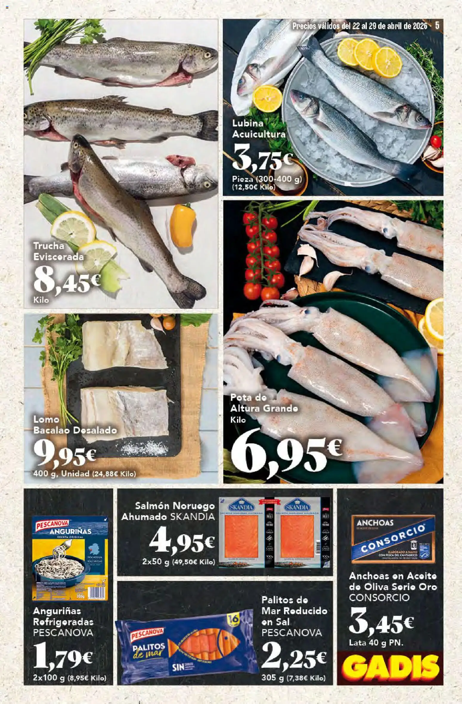 Gadis folleto │ válido desde el 22.04.2026 | Página: 5 | Productos: Aceite, Aceite de oliva