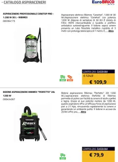 Anteprima del volantino Eurobrico Aspiraceneri catalogo valido a partire dal 23.07.2025 | Pagina: 10 | Prodotti: Pellet, Tubo, Aspiracenere