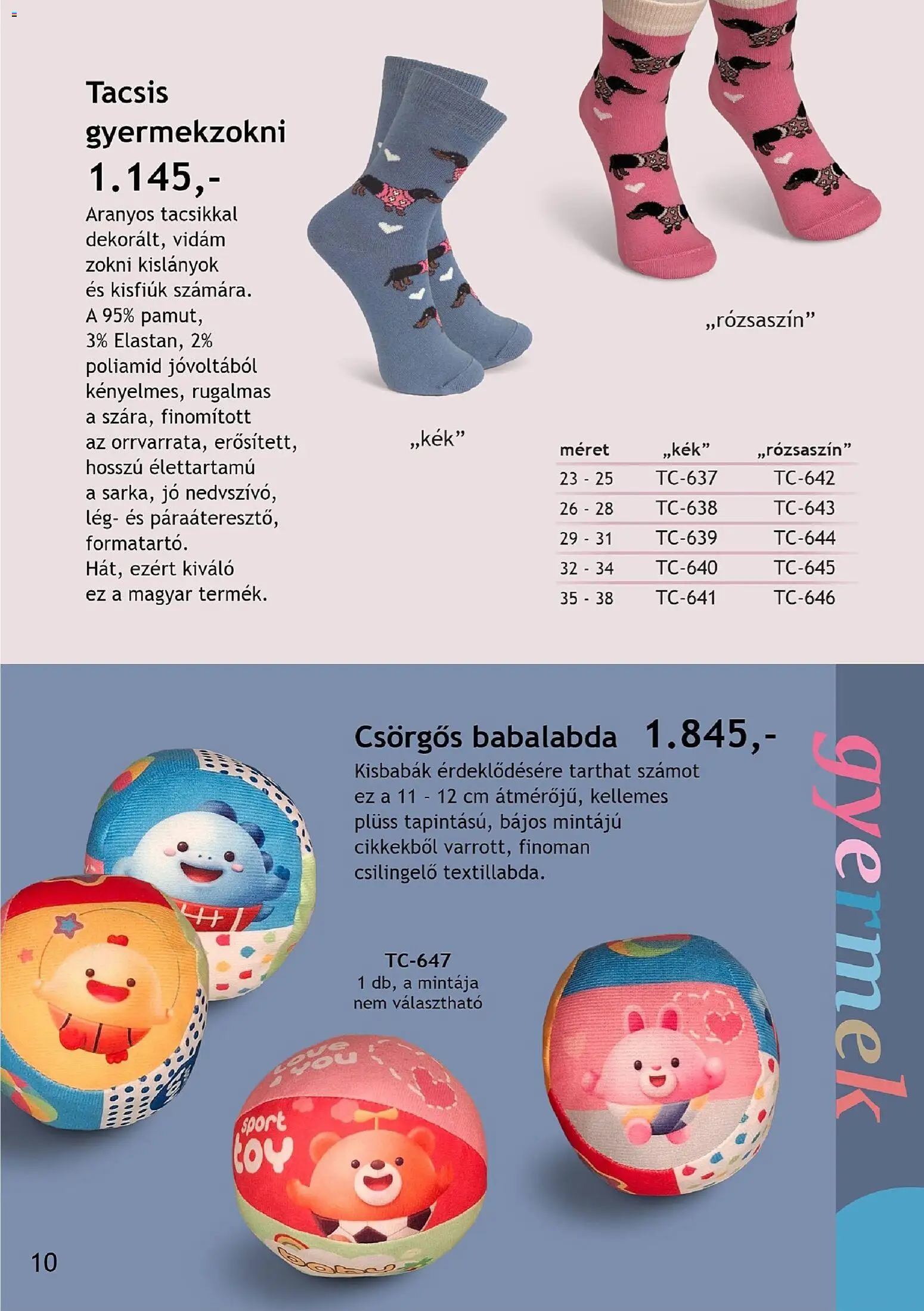 Betly akciós ujság - amely érvényes a következő dátumtól: 22.02.2026 | Oldal: 10 | Termékek: Plüss, Zokni