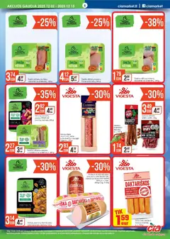 ČIA MARKET leidinys galioja nuo 02.12.2025 | Puslapis: 6 | Prekių: Vištienos, Viščiukų, Dešra, Vištiena