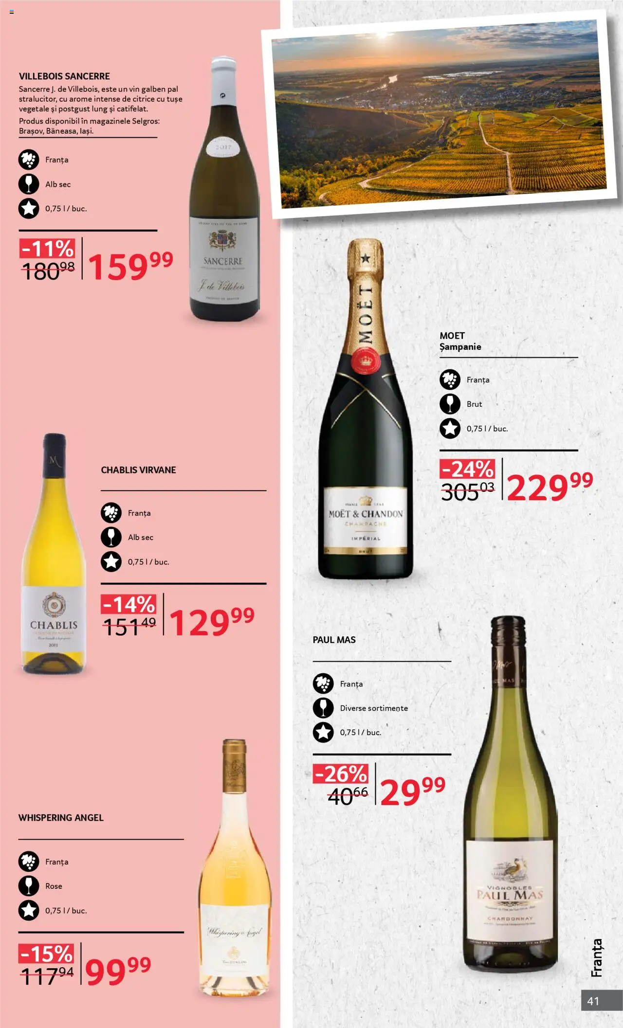 Noul catalog Selgros – valabil de la 01.10.2025 | Pagină: 41 | Produse: Vin