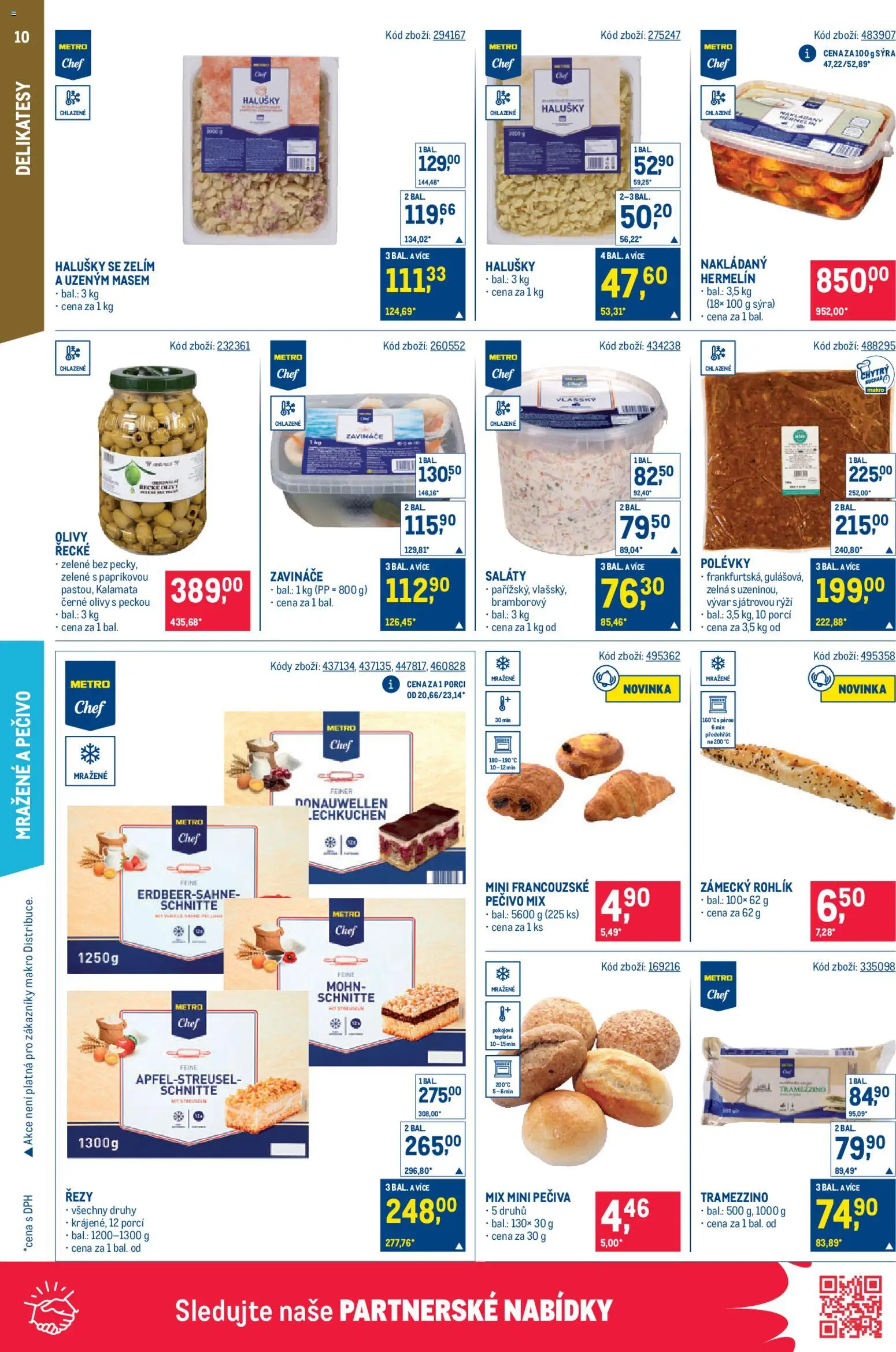 Makro leták - Gastronomie od 22.10.2025 | Strana: 10 | Produkty: Saláty, Hermelín, Pečivo, Rýži