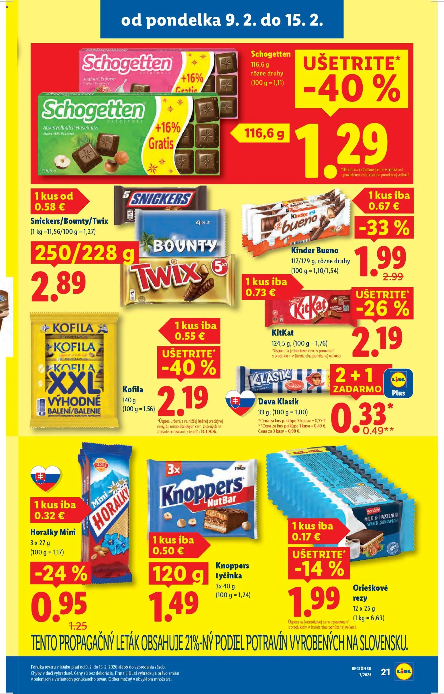 Nové Lidl akcie – leták je platný od 09.02.2026 | Strana: 21