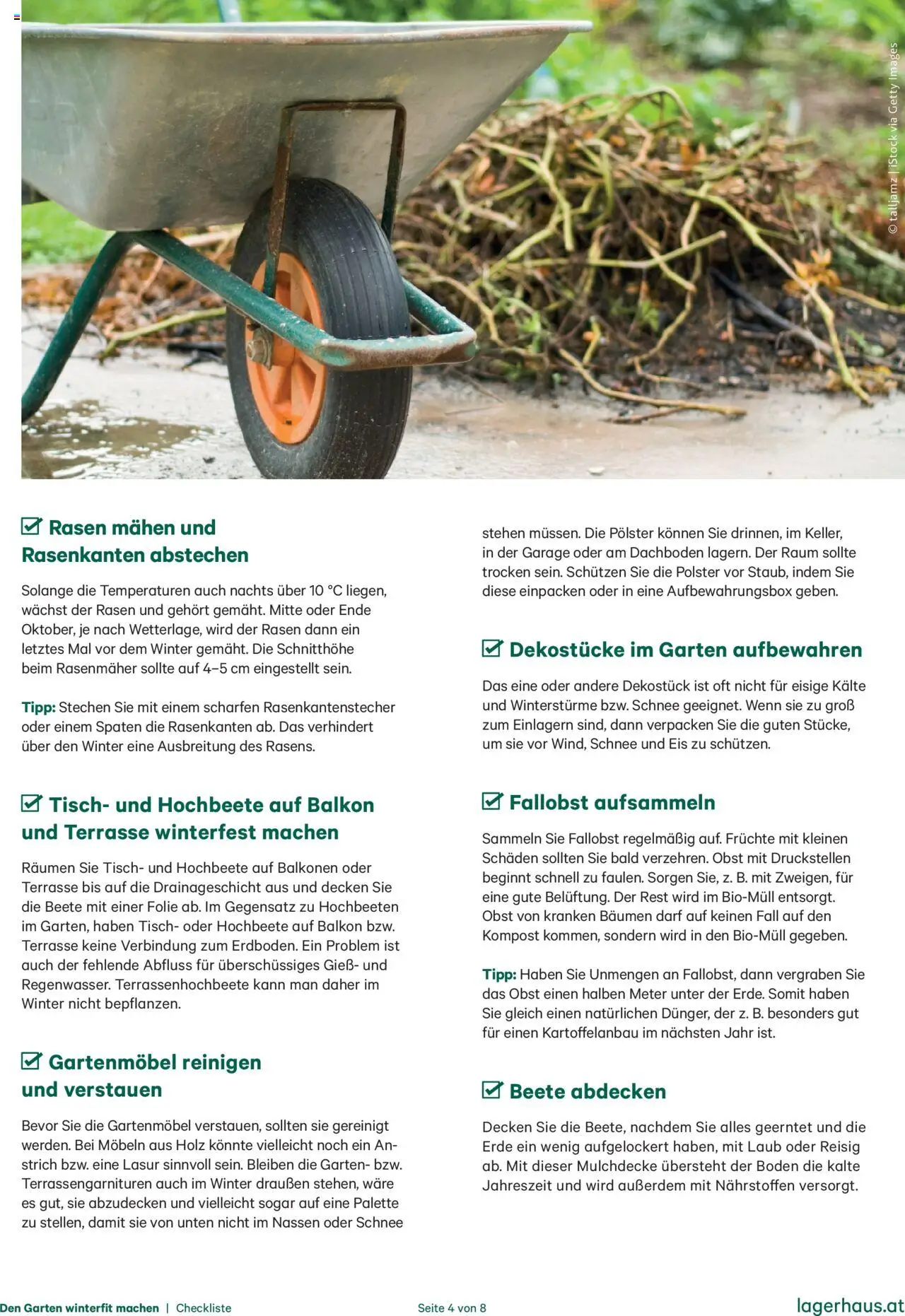 Lagerhaus Den Garten winterfit machen gültig ab 20.10.2025 | Seite: 4 | Produkte: Eis, Rasenmäher, Tisch, Gartenmöbel