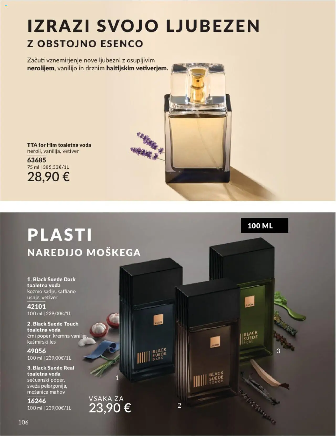 Avon katalog │ velja od 01.07.2025 | Stran: 106 | Izdelki: Voda, Toaletna voda