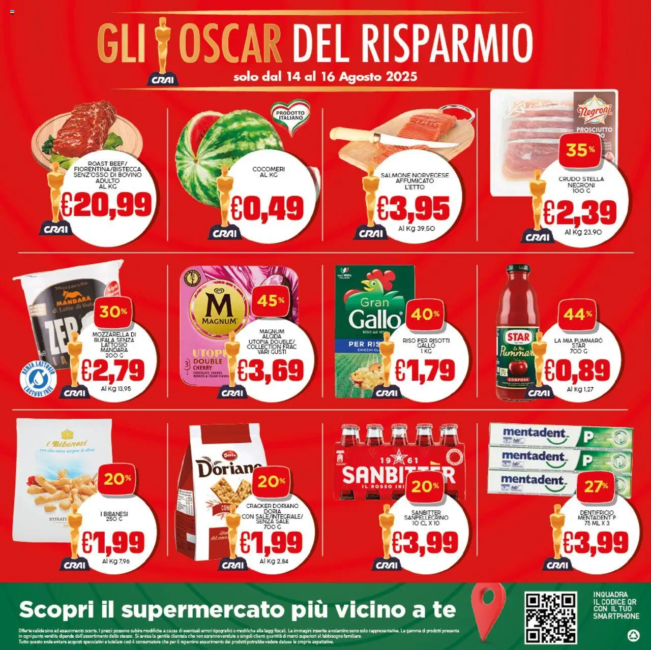 Volantino CRAI del 07.08.2025 | Pagina: 24 | Prodotti: Dentifricio, Tè, Mozzarella, Smartphone