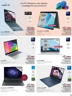Vista previa El Corte Inglés ofertas válido desde el 02.12.2025 | Página: 11 | Productos: Portátil Lenovo, Mochila, PC, Batería