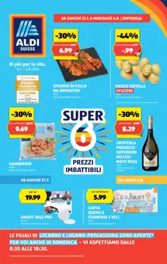 Vorschau von dem Prospekt - Aldi Volantino ab 31.07.2025