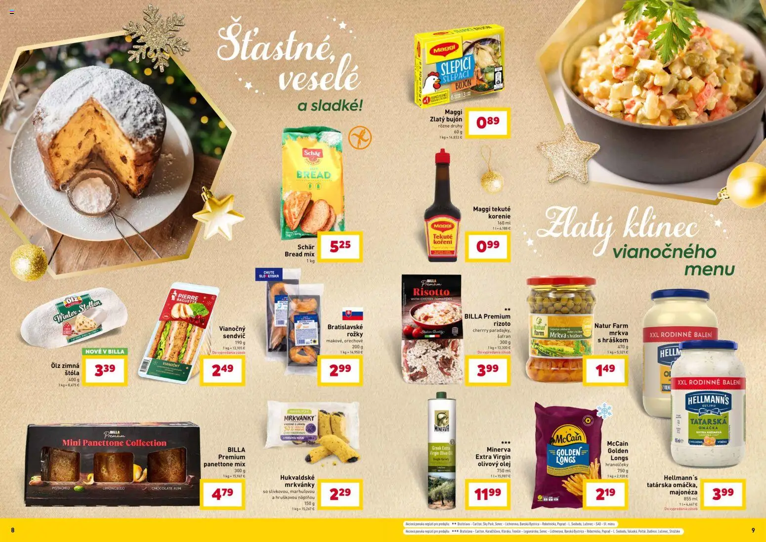 Nové Billa akcie – leták je platný od 12.11.2025 | Strana: 5 | Produkty: Mrkva, Rožky, Rum, Sendvič