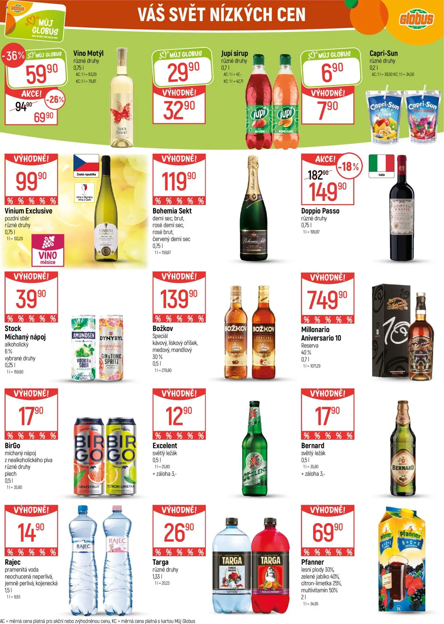 Globus leták - Praha-Štěrboholy od 04.03.2026 | Strana: 24 | Produkty: Voda, Globus, Spritz, Citron