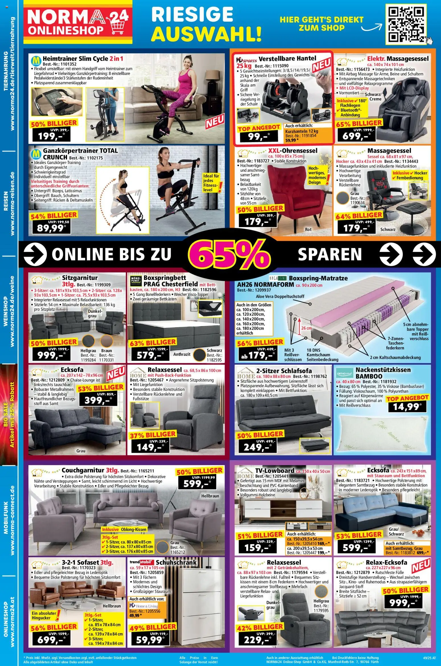 Norma - Cyber Week gültig ab 01.12.2025 | Seite: 2 | Produkte: Bett, Kissen, Sessel, Creme
