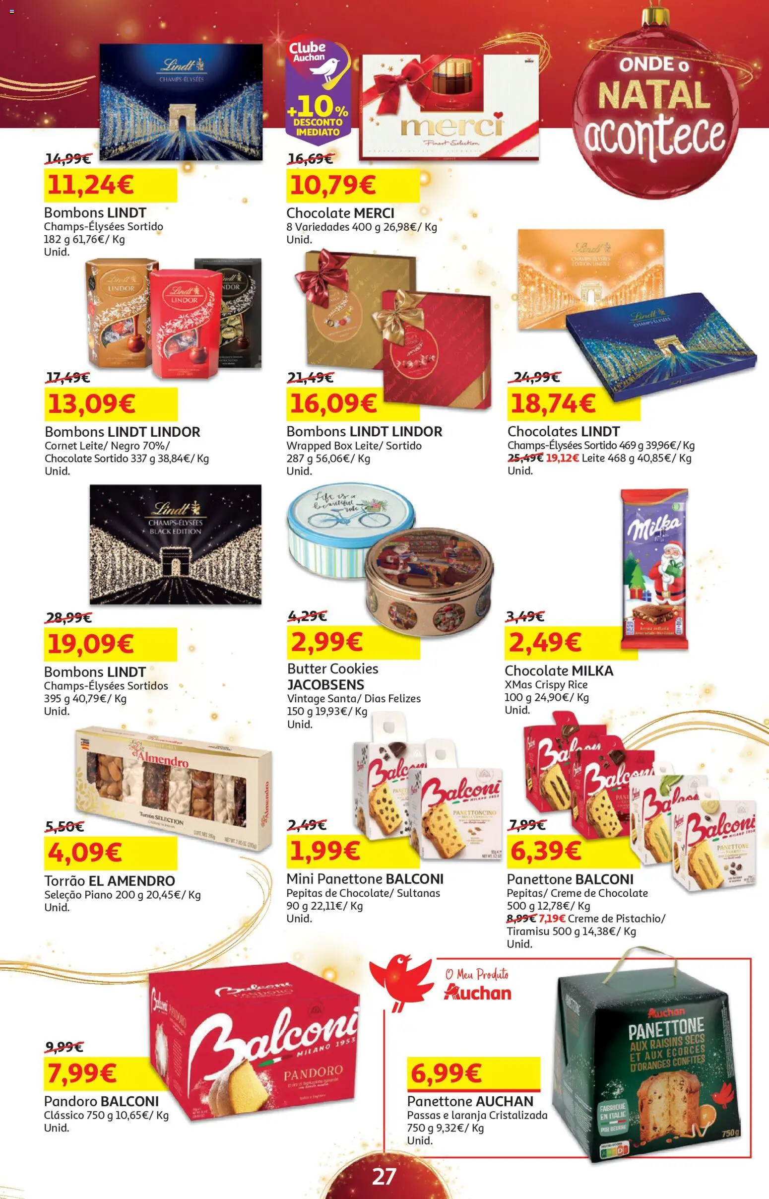 Auchan - Presentes │ válido de 05.12.2025 | Página: 27 | Produtos: Chocolates, Leite, Chocolate, Creme