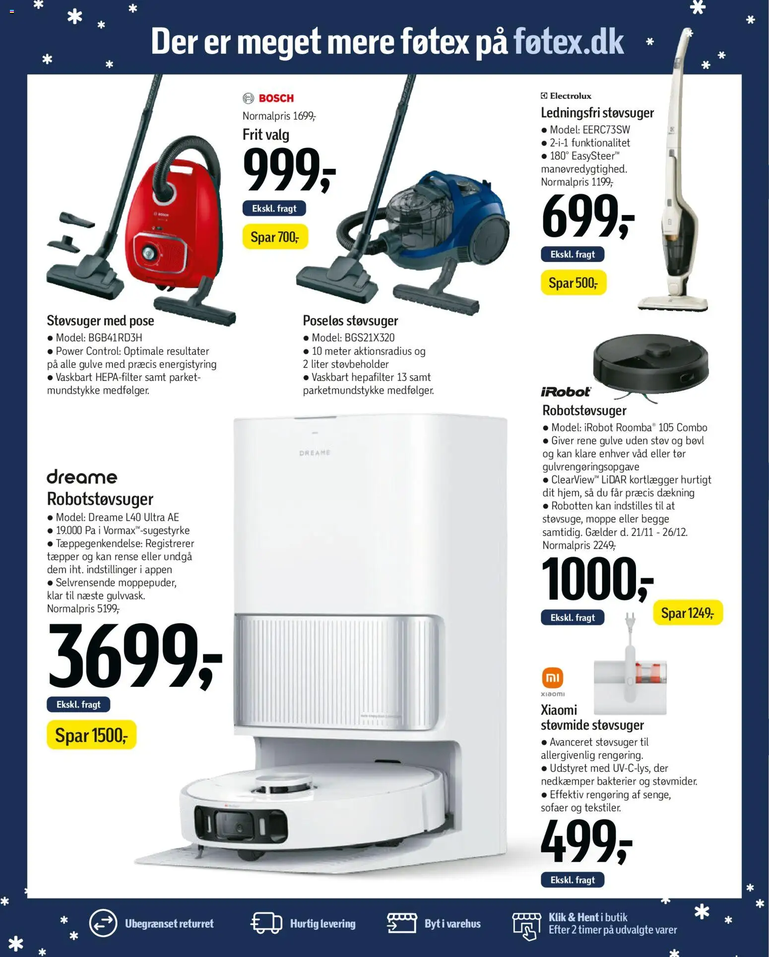 Føtex tilbudsavis – gyldig fra 12.12.2025 | Side: 77 | Produkter: Robotstøvsuger, Støvsuger