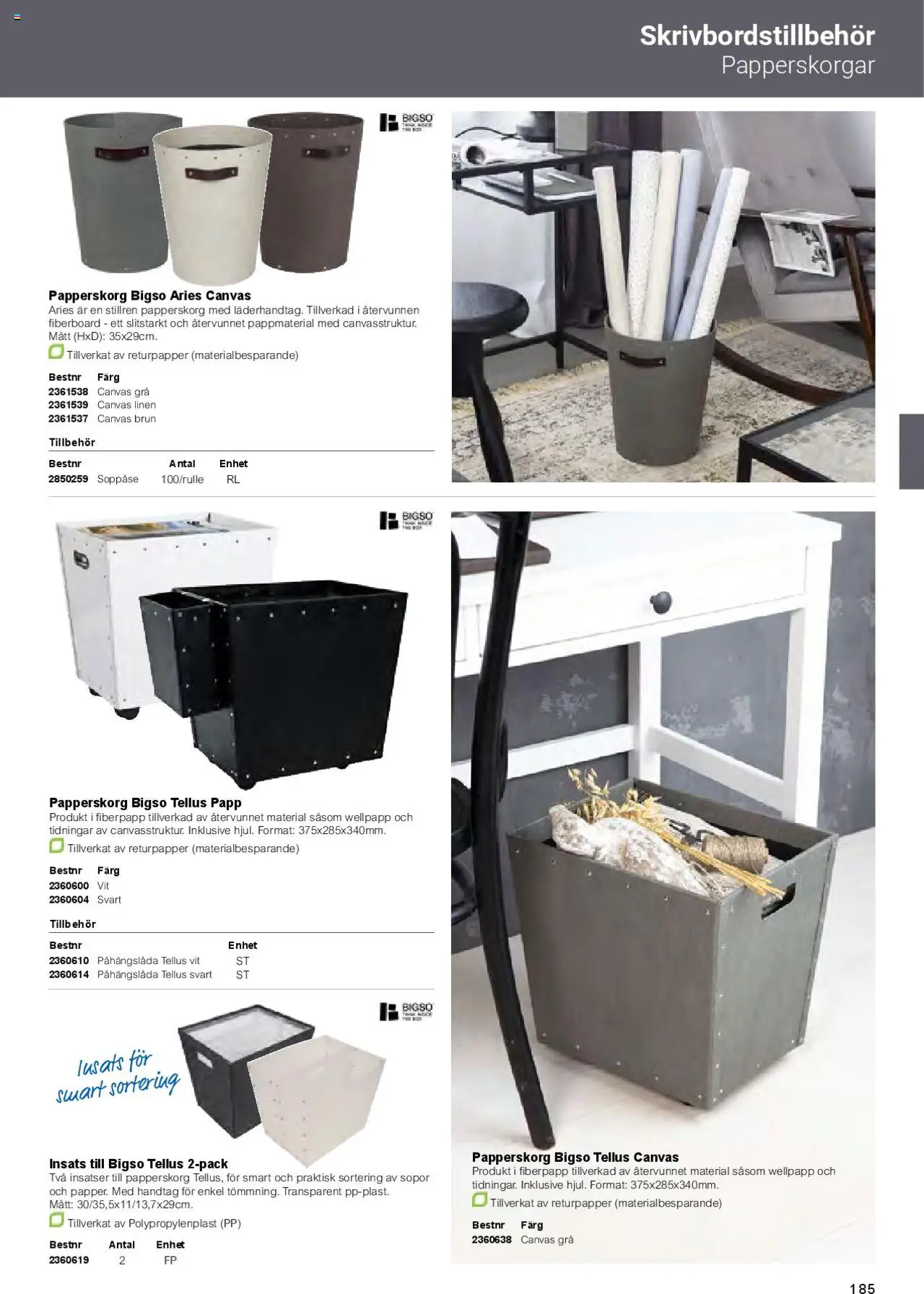 Office Depot reklamblad aktuell från 01.02.2025 | Sida: 187 | Produkter: Wellpapp, Papperskorg