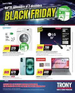 Anteprima del volantino Trony - Black Friday valido a partire dal 25.11.2025