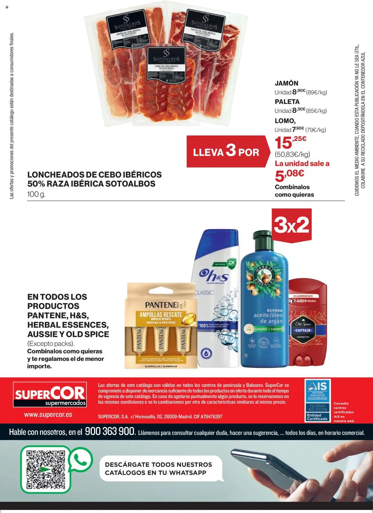 Supercor folleto │ válido desde el 31.07.2025 | Página: 28 | Productos: Champú, Jamón, Té, Champú anticaspa