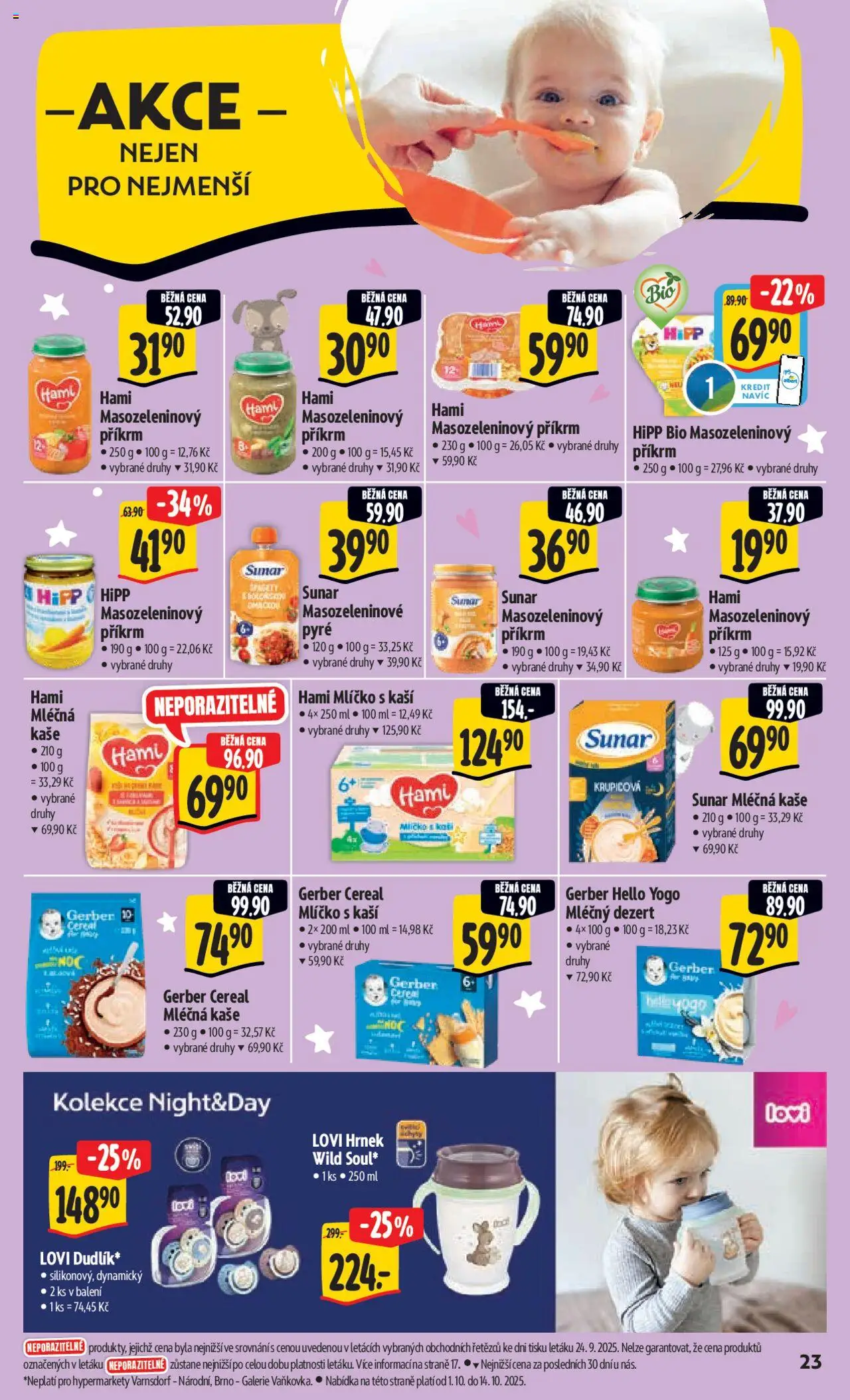 Albert leták - Hypermarket od 01.10.2025 | Strana: 32 | Produkty: Příkrm, Kaše, Hipp, Hami