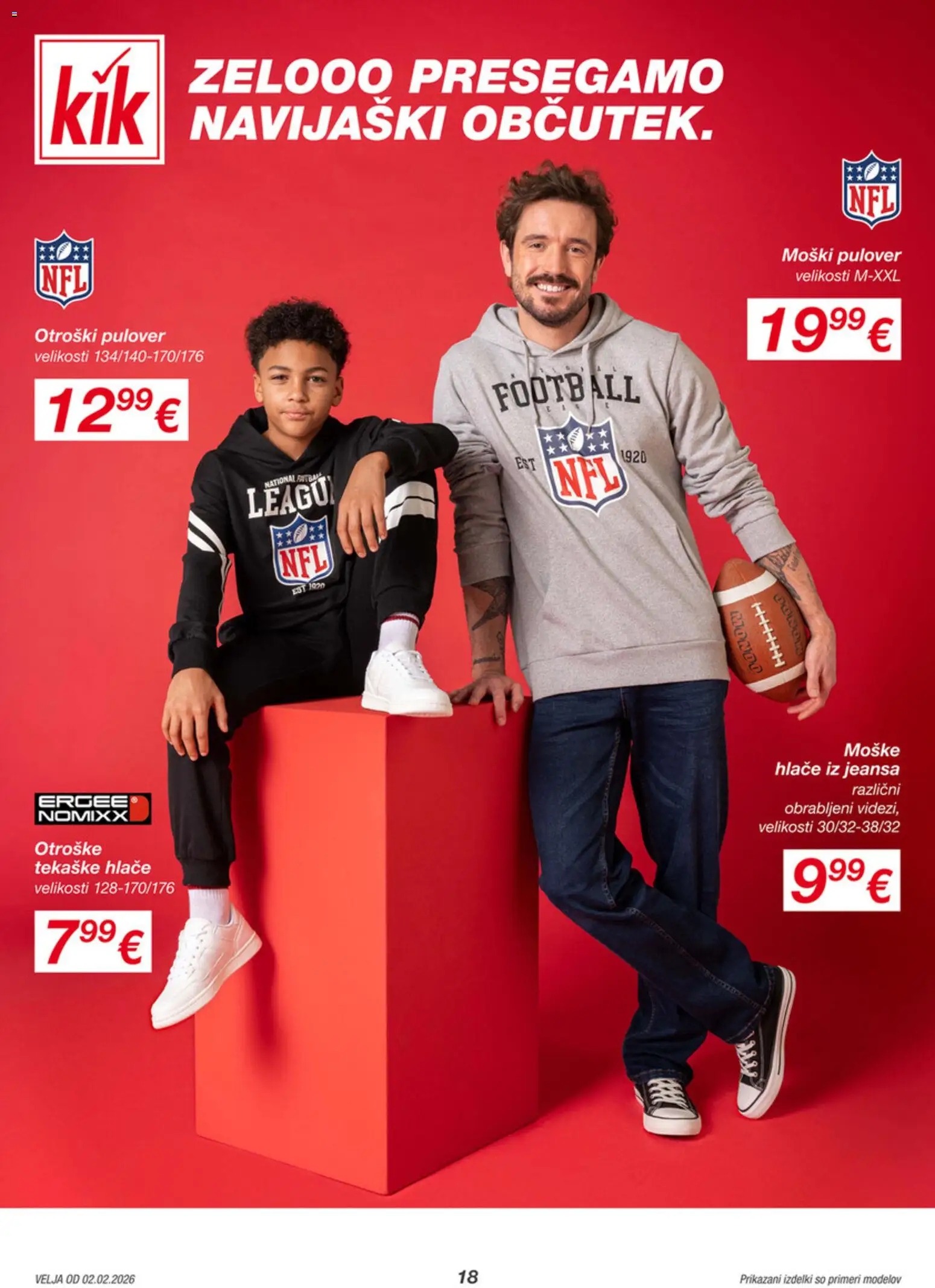 Novi Kik katalog ponudbe – veljaven od 02.02.2026 | Stran: 16 | Izdelki: Pulover, Hlace