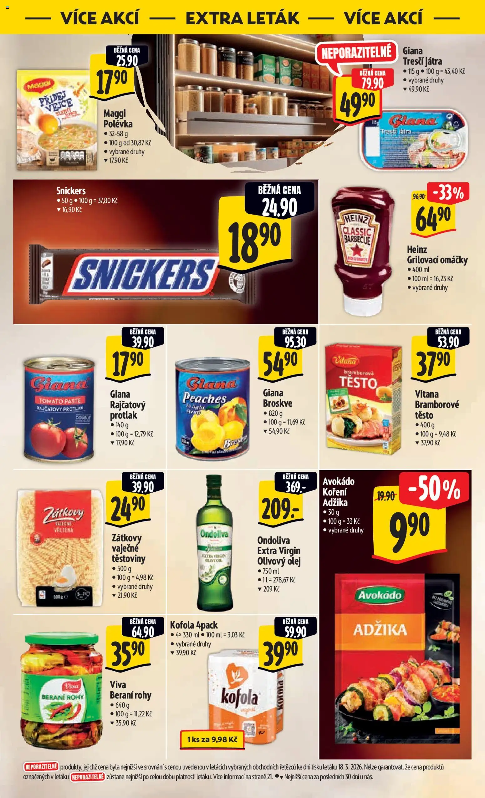 Albert leták - Hypermarket od 25.03.2026 | Strana: 50 | Produkty: Olivový olej, Olej, Koření, Kofola