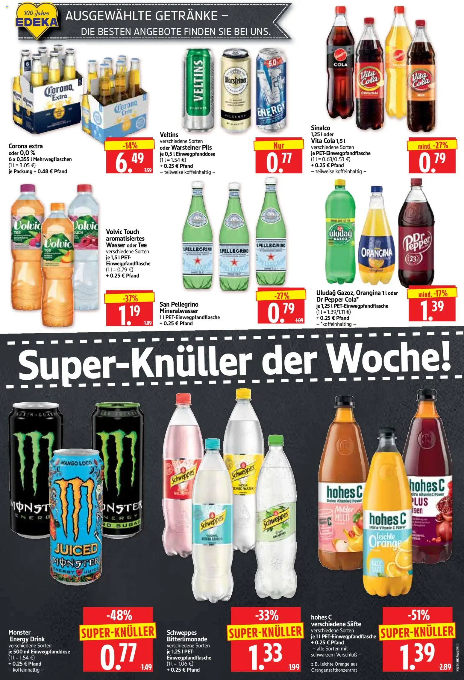 HERKULES Prospekt 	 – gültig ab 30.03.2026 | Seite: 19 | Produkte: Mineralwasser, Warsteiner, Tee, Veltins