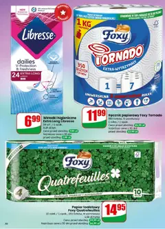 Pogląd oferty "Papier toaletowy Foxy Quatrefeuilles, 10 rolek / 1 opak., 150 listków, 4-warstwowy" - ważna od 04.02.2026 | Strona: 70