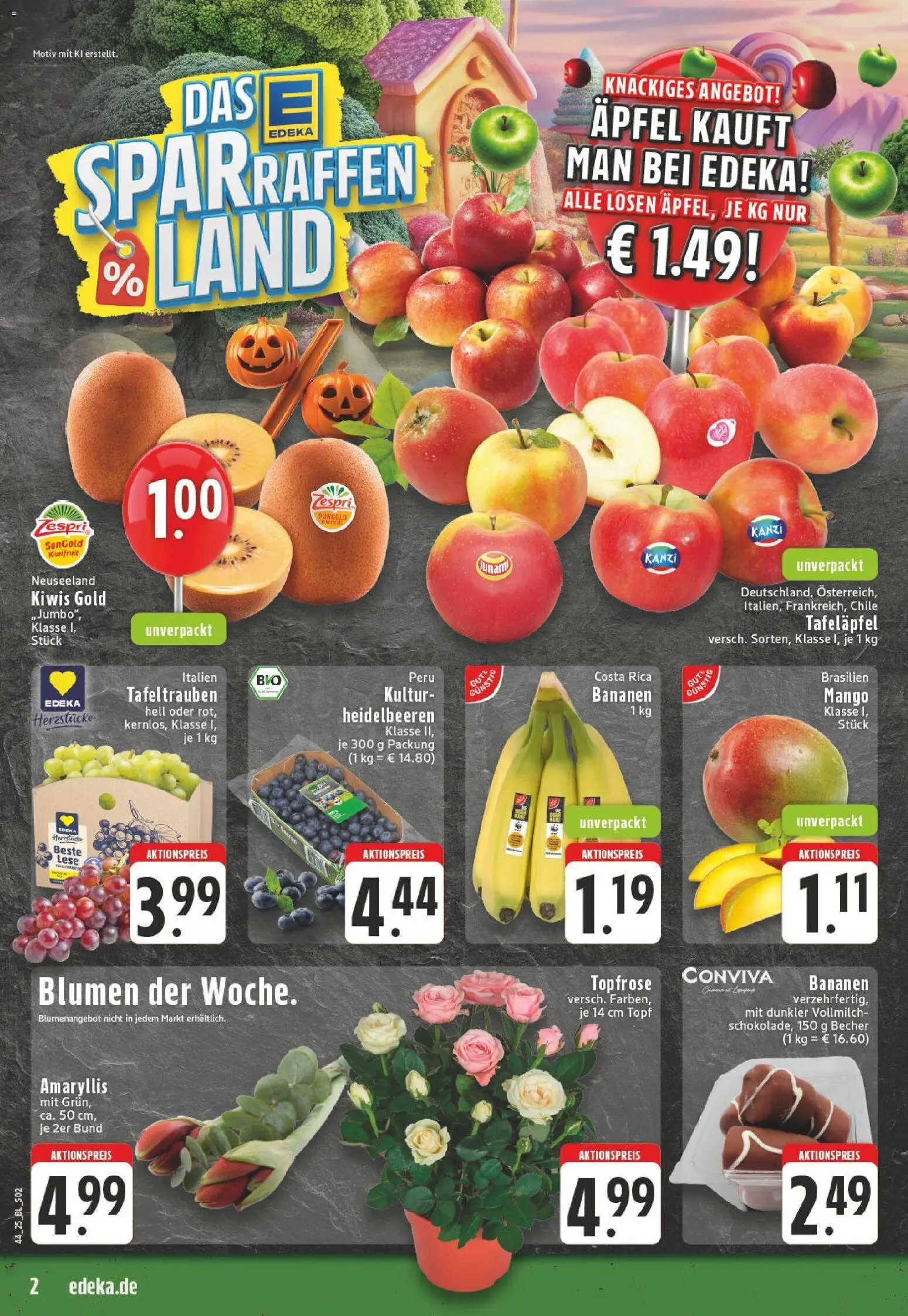 Edeka prospekt Hennef - Uckerath	 – gültig ab 26.10.2025 | Seite: 2 | Produkte: Äpfel, Apple, Mango, Kiwi