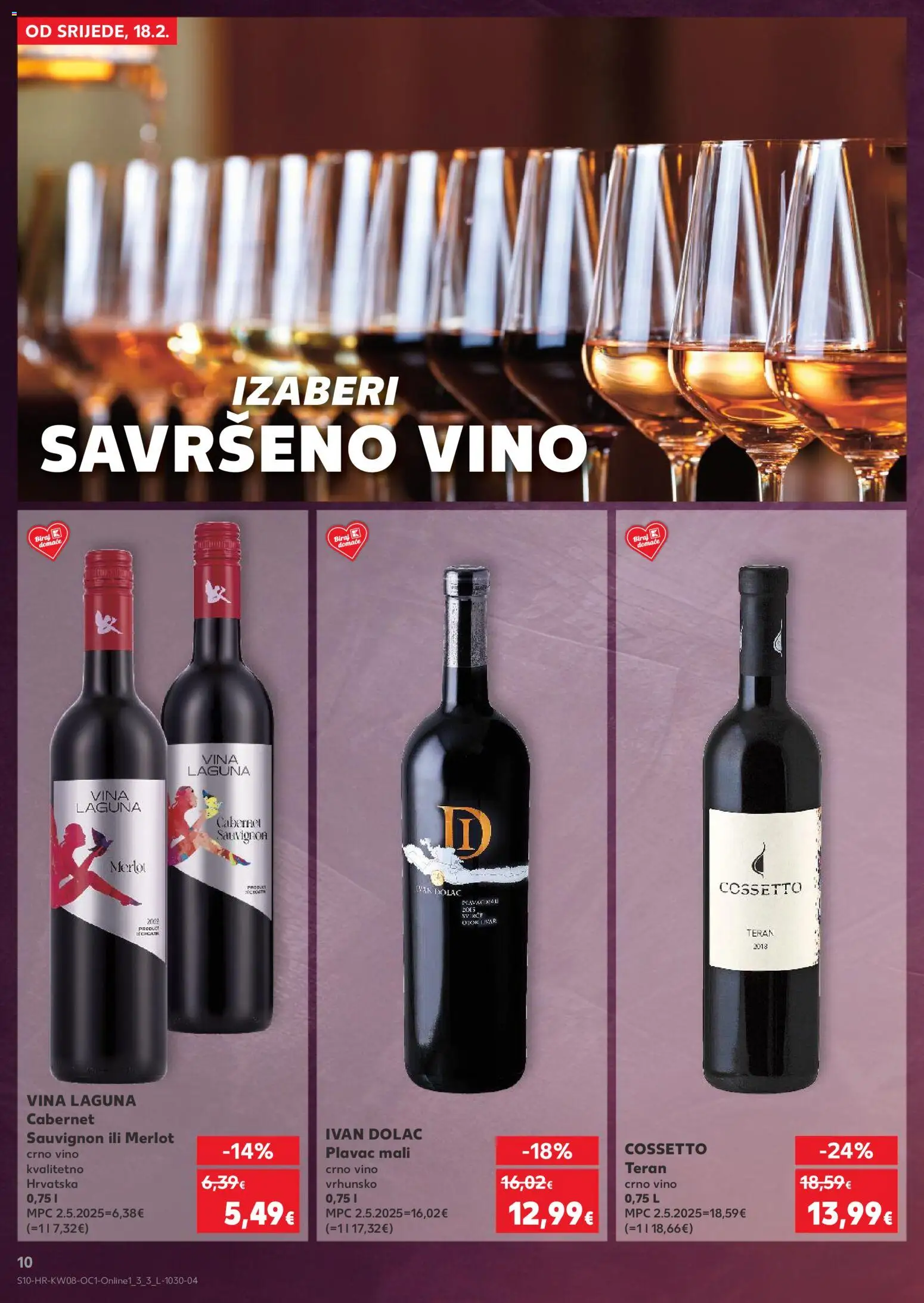 Kaufland katalog | vrijedi od 18.02.2026 | Stranica: 10 | Proizvodi: Vino, Crno vino
