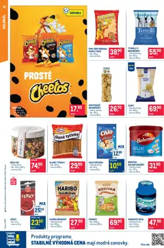 Náhled letáku Makro leták - Pro milovníky jídla od 11.03.2026 | Strana: 18 | Produkty: Tyčinky, Cheetos, Slanina, Jerky