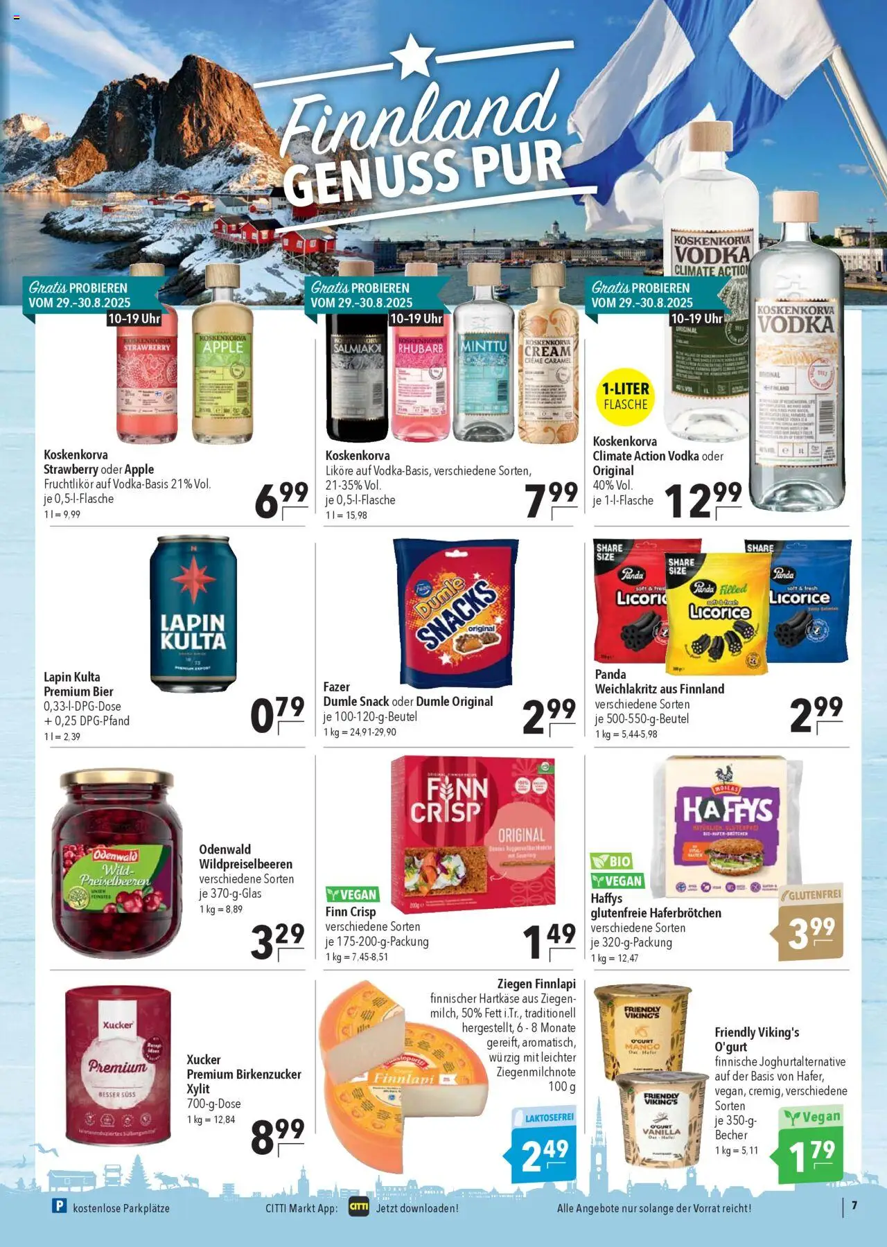 CITTI Markt Prospekt 	 - gültig ab dem 27.08.2025 | Seite: 7 | Produkte: Bier, Creme, Mango, Uhr