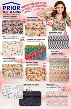 Náhled letáku Prior - Akční Nabídka Látek A Bytového Textilu od 10.03.2026